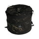 thumbnail image 1 of Papelera de reciclaje con cerradura de clavo de tierra, papelera plegable para acampar camuflaje negro, 1 of 9