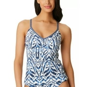 Jessica Simpson MOOD MULTI Surfers Paradise Strappy-Back Tankini Top, US Large
