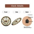 thumbnail image 7 of Bee Flower Wall Clock Farmhouse Decor 10-Inch Silent Wooden Wall Clock, Battery Operated (AA Batteries Not Included), Artistic Home Decor, 7 of 7