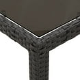 thumbnail image 6 of vidaXL 5 Piece Patio Dining Set with Cushions Black Poly Rattan, 6 of 7