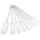 thumbnail image 1 of 10 piezas de cepillos de limpieza para pajitas, cepillo limpiador de botellas para gafas, teclados, limpieza de joyas (blanco), 1 of 5