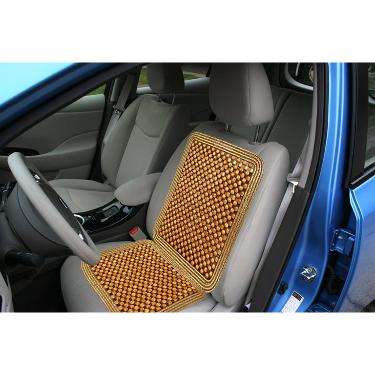 High Quality Luxury Wooden Bead Seat Back Lumbar Support Cushion For Car  Office Chair Pillow Massager