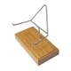 thumbnail image 1 of Caballete de exhibición con brazo de metal, base de madera, pedestal, decoración del hogar, exhibición de rocas Estilo B, 1 of 9