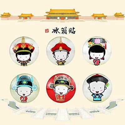 Palace Museum Glass Fridge Sticker Peking Opera Royal Family Magnet 1 PIECE KT00175