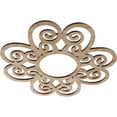 thumbnail image 2 of 16"OD x 5 1/2"ID x 3/8"T Cohen Wood Fretwork Pierced Ceiling Medallion, Red Oak, 2 of 3