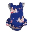 thumbnail image 1 of S Monos para bebé, mameluco con estampado de conejito de Pascua, monos de jersey transpirables para niñas, 1 of 5