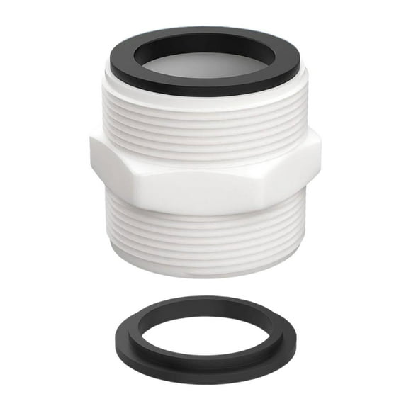 Adaptador de manguera de piscina 1,5 con 2 juntas, accesorios profesionales, fácil de instalar, conector extensor de manguera de bomba de piscina de