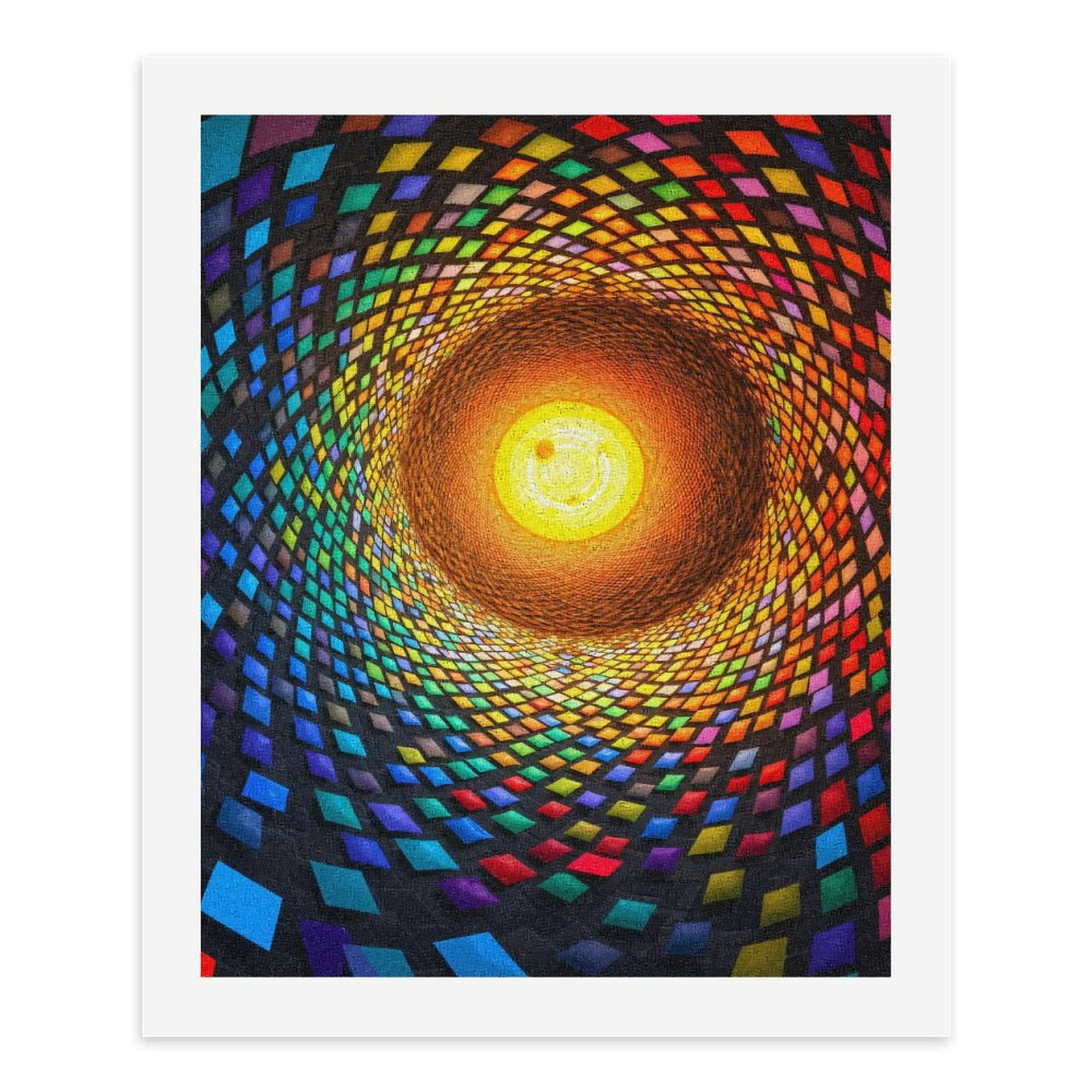 Paint By Numbers Kit for Adults Beginner - DIY Colorful Spiral Abstract Art Canvas Painting Kits for Adults, Frameless Paint By Number for Adults for Home Wall Decor 16x20 Inch