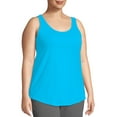 thumbnail image 4 of Hanes Just My Size Women’s Cotton Jersey Tank, Shirttail Hem (Plus ) Process Blue 1X, 4 of 5