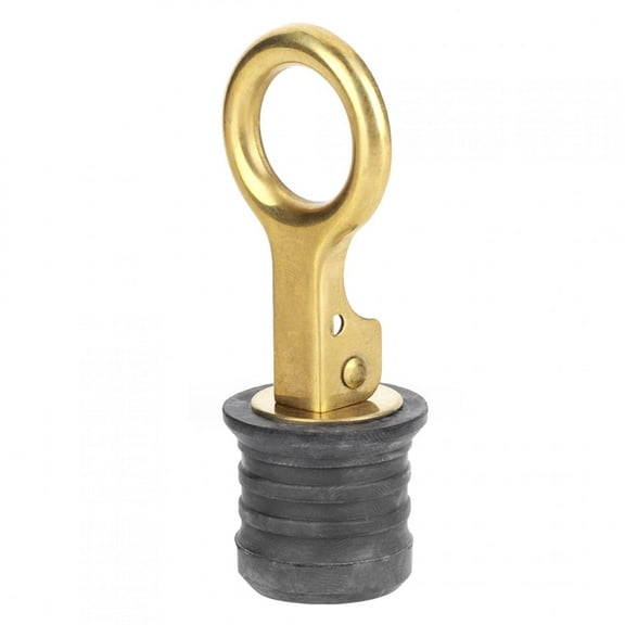 Sarapandan Snap Tight for 1-1/4" Holes, Ideal Boat Accessory Sturdy Brass Marine Drain Plug