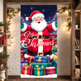 thumbnail image 4 of Decorative Design Merry Christmas Banner Santa Claus Gift Boxes Festive Decoration for Holiday Celebration Indoor Decoration Winter Party, 4 of 9