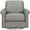 Silver Gray, variant on Hydeline Laguna Swivel Top Grain Leather Chair