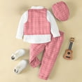 thumbnail image 4 of UAYOTSE Baby Boy Clothes Outfit Suit Long Sleeve Gentleman Tuxedo Vest Wedding Birthday Party Suit,Sizes 5-6 Years, 4 of 8