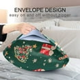thumbnail image 4 of Yayeee Pillowcase Standard Size Set of 2 Satin Wrinkle Resistant Pillow Case, Green Christmas Gingerbread, 4 of 7