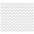 thumbnail image 1 of Sewing Metal Rings,100Pcs D Rings Iron Metal D Rings Metal Buckle Compact and Lightweight, 1 of 14