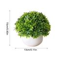 thumbnail image 3 of Artificial Potted Plant for Home Decor – Small Fake Green Bonsai with Plastic Leaves for Desk, Living Room, Office, Shelf, or Window Sill, 3 of 6