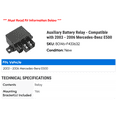 thumbnail image 2 of Auxiliary Battery Relay - Compatible with 2003 - 2006 Mercedes-Benz E55 AMG 2004 2005, 2 of 2
