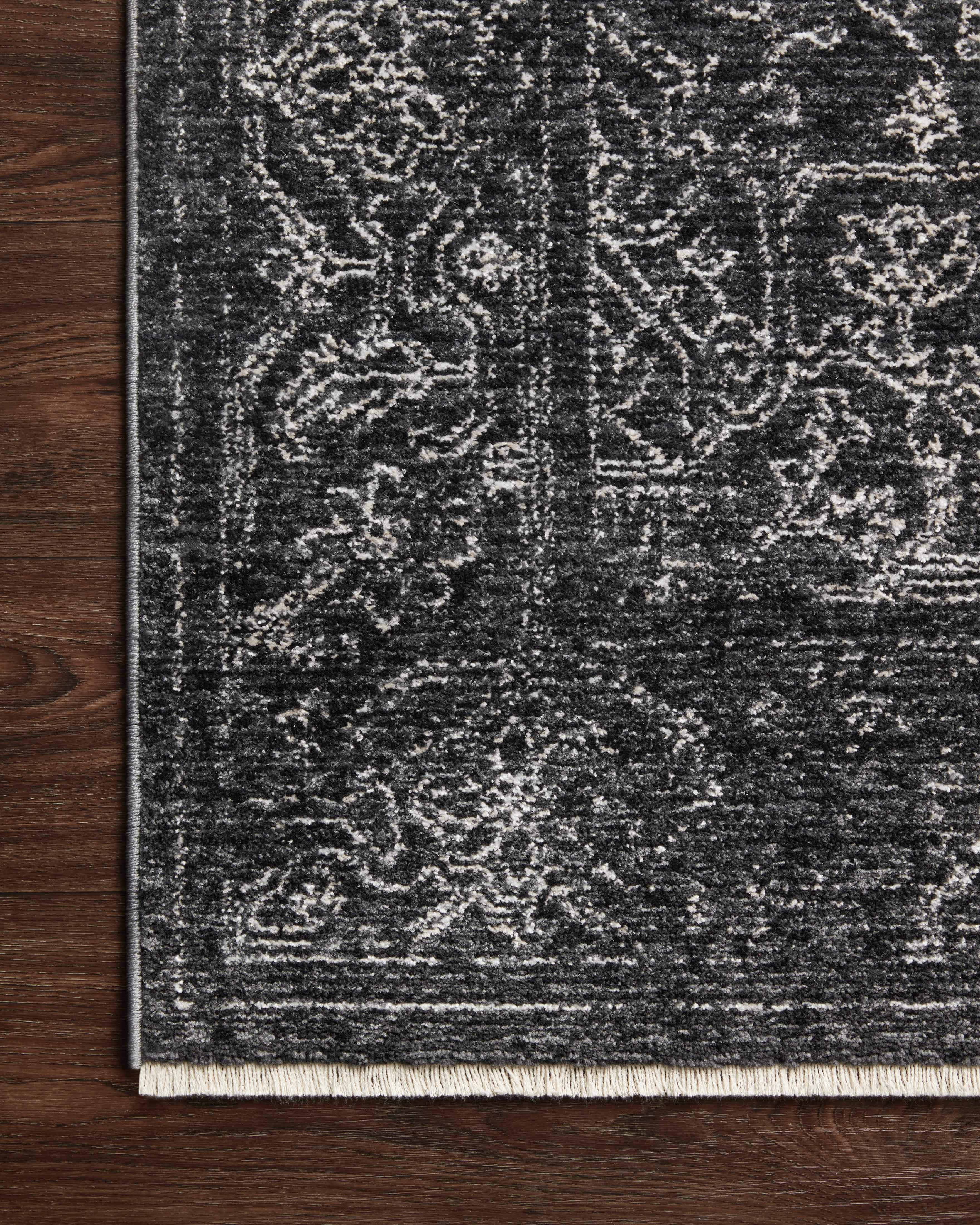 Loloi Vance Charcoal / Dove 18" x 18" Sample Rug
