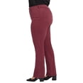 thumbnail image 3 of NYDJ womens  Plus Marilyn High-Rise True Burgundy Straight Leg Jean, 18W, 3 of 4