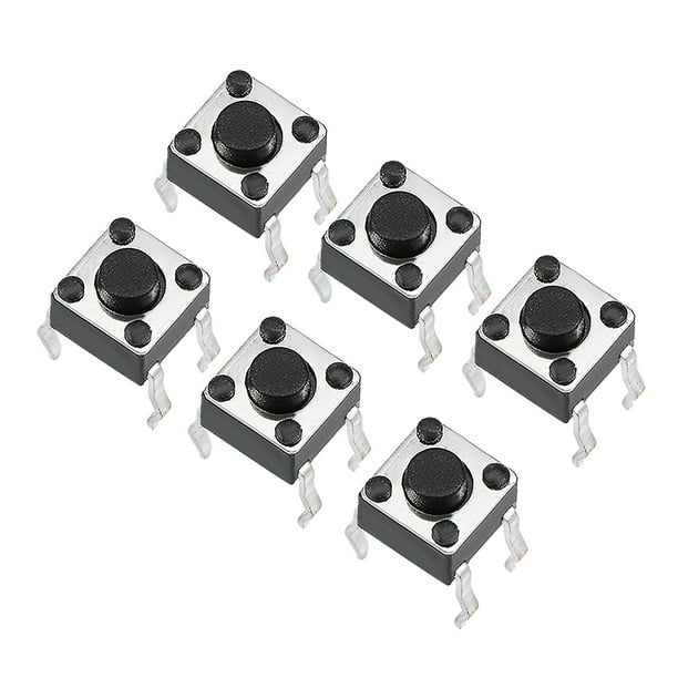 Interruptor Táctil Momentáneo de PCB de 4.5x4.5x3.8mm DIP 6PCS