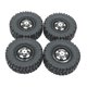 thumbnail image 1 of 4 ruedas y neumáticos de coche RC, pieza de control remoto, duradero, reemplaza el neumático RC con llanta para 1/12 MN82, MN78, D90, 1/16 RC Crawler Negro, 1 of 8