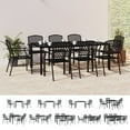 thumbnail image 2 of vidaXL 5 Piece Patio Dining Set Anthracite Steel, 2 of 72
