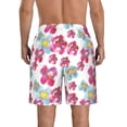 thumbnail image 3 of Naloa Watercolor Flowers Men's Beach Shorts, Surfing shorts, Swim trunks, Quick Dry Swim Trunks for Surfing Beach Fun - XX-Large, 3 of 9