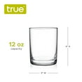 thumbnail image 4 of True Rocks Glasses for Whiskey, Spirits, Old Fashioned, 12oz, Set of 4, 4 of 6