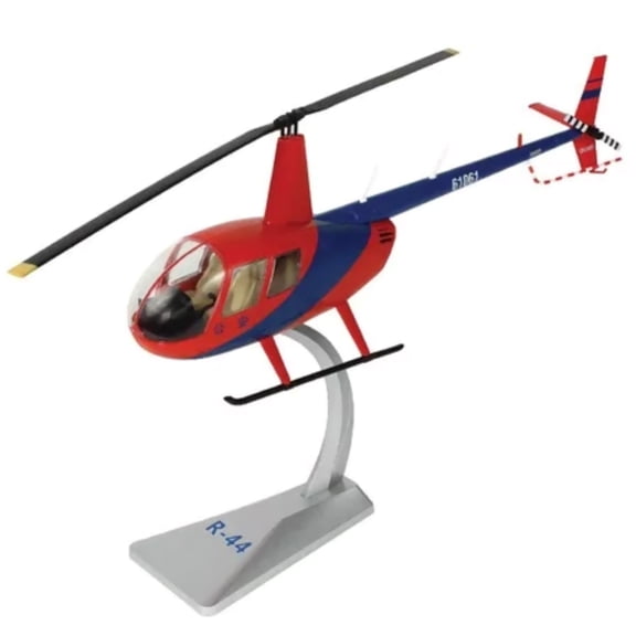 R44 Raven Helicopter Model Airplane 1:32 Scale for Desk Decoration & Collection Display