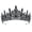 Black, variant on Sparkly Rhinestone Elegant Crown Headband for Women - Glitter Birthday Party Costume Decor Hair Accessories, Festive & Stylish, Black, Under $5