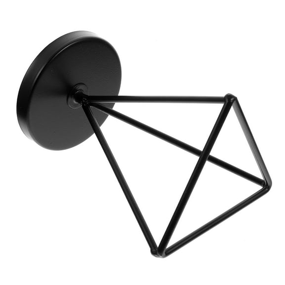 ifundom Black Geometric Iron Candle Holders Set for Home Decor, Warm Atmosphere, Modern Design, Metal Candle Stands