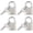 Silver, variant on 4 count Small Keyed Padlocks with , Pad Locks,Solid Brass Padlock with Key, Lockers Locks with Same  for Toolbox, Sheds, Storage Unit, Gym, Fence, Lockers Padlocks