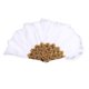 thumbnail image 1 of Abanico de plumas para novia, boda, plegable, elegante, para fiesta, baile, de mano Blanco, 1 of 7