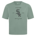 thumbnail image 2 of Men's Levelwear Green Chicago White Sox Crossway Oversized Luxe Signature Knit T-Shirt, 2 of 3