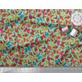 thumbnail image 3 of Soimoi Polyester Crepe Fabric Texture & Butterfly Print Fabric by The Yard 52 Inch Wide, 3 of 3