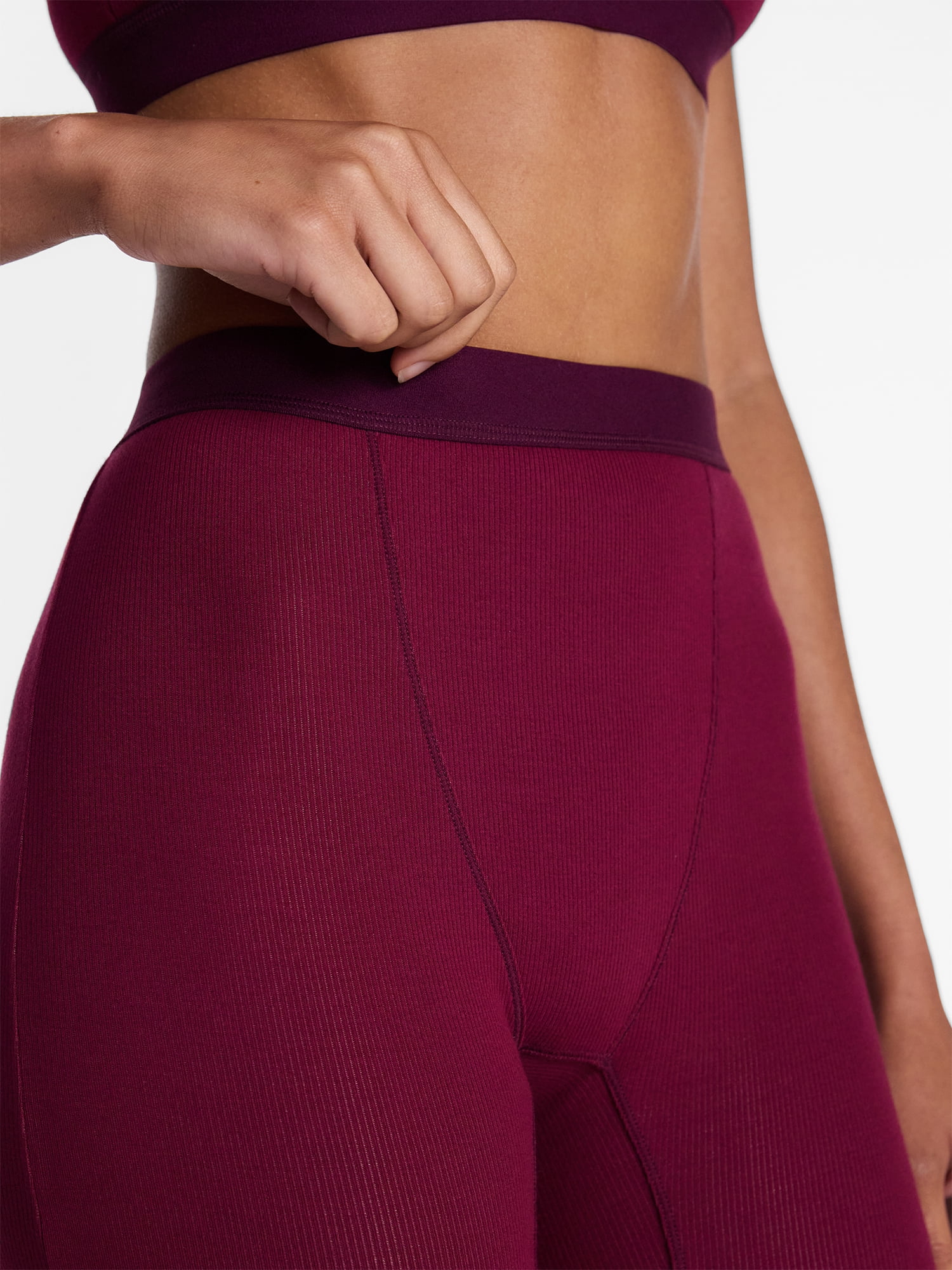 No Boundaries Cotton Stretch Ribbed Boxer Shorts, Women's XS-XXXL