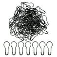 thumbnail image 1 of Unique Bargains 100 Pcs Calabash Shape Black Metal Safety Pins Office Home, 1 of 2