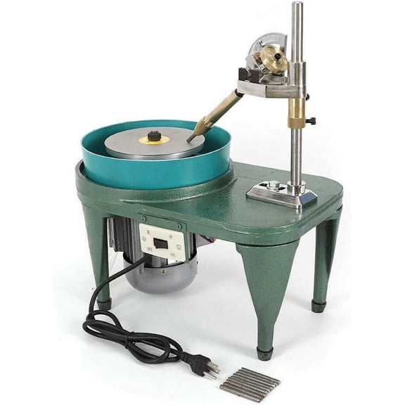 Miumaeov Gem Faceting Machine Jade Stone Angle Machine Jewelry Polisher Flat Grinder 110V