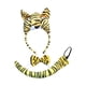 thumbnail image 4 of Conjunto de diadema con cola y pajarita de animal para disfrazarse, regalo de Halloween, cosplay para carnaval. Tigre, 4 of 7