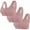Pink, variant on Front Closure Bras for Women Plus Size Bras for Women 3-Pack Supportive Bralettes No Underwire Plunging Retro Full Coverage Bras Solid Ribbed Underwear for Ladies Athletic L（40/90） Brown