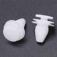 thumbnail image 4 of 40 Pcs Voiture Blanc Rivet Porte Garniture Clips Fixation, 4 of 7