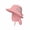 1pack-pink, variant on Children's Wide Brim Sun Hat with Neck Flap - UPF 50+ UV Protection Bucket Safari Hat for Outdoor Boys & Girls