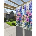 thumbnail image 3 of nqOlkjepod Outdoor Curtains for Patio Waterproof, Spring Floral Outdoor Privacy Panels Grommet, Farmhouse Purple Blue Flowers Blackout Outside Curtains for Porch/Cabana/Pergola 54"x95", 1 Panel, 3 of 8