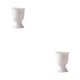 thumbnail image 4 of Kearding Desayuno huevera escritorio resistente al calor huevos bandeja soporte vino beber tazas cocina vajilla comedor blanco Blanco 2Conjunto, 4 of 6