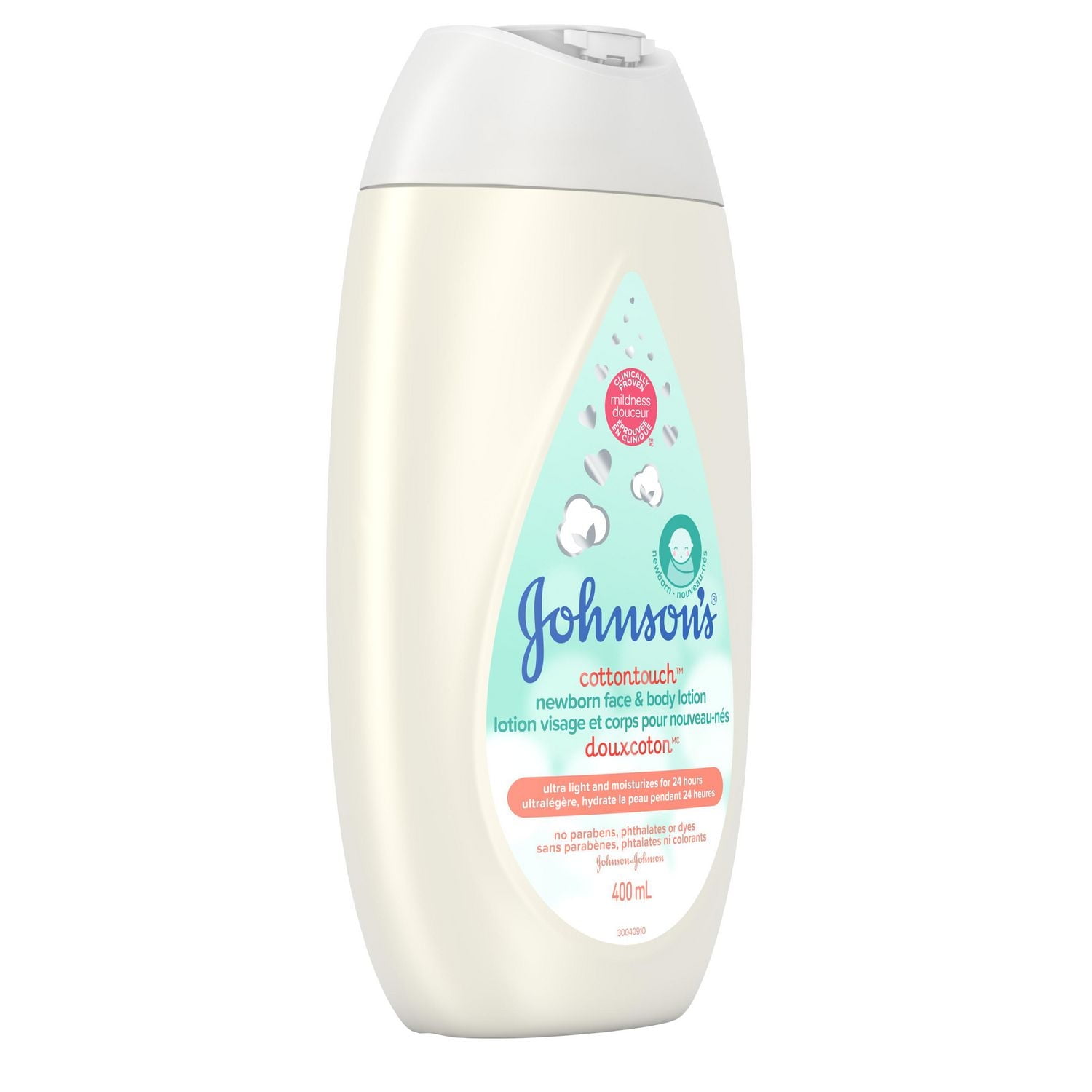 Johnson's Baby Lotion for Newborns, CottonTouch Cream, 400 mL