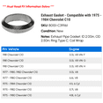 thumbnail image 2 of Exhaust Gasket - Compatible with 1975 - 1984 Chevy C10 1976 1977 1978 1979 1980 1981 1982 1983, 2 of 2