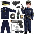thumbnail image 1 of Disfraz de oficial de policía Luucio para niños con uniforme y acceso., 1 of 6