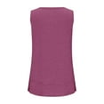 thumbnail image 6 of TKLPEHG Tank Tops for Women Crew Neck Tank Top Loose Comfy Lightweight Solid Color Fashion Sleeveless T Shirt Casual Summer Clothes Blouses (Purple,M), 6 of 6