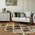thumbnail image 5 of HomeRoots 487239 8 x 10 ft. Multi Color Quatrefoil Power Loom Distressed Stain Resistant Rectangle Area Rug, 5 of 5