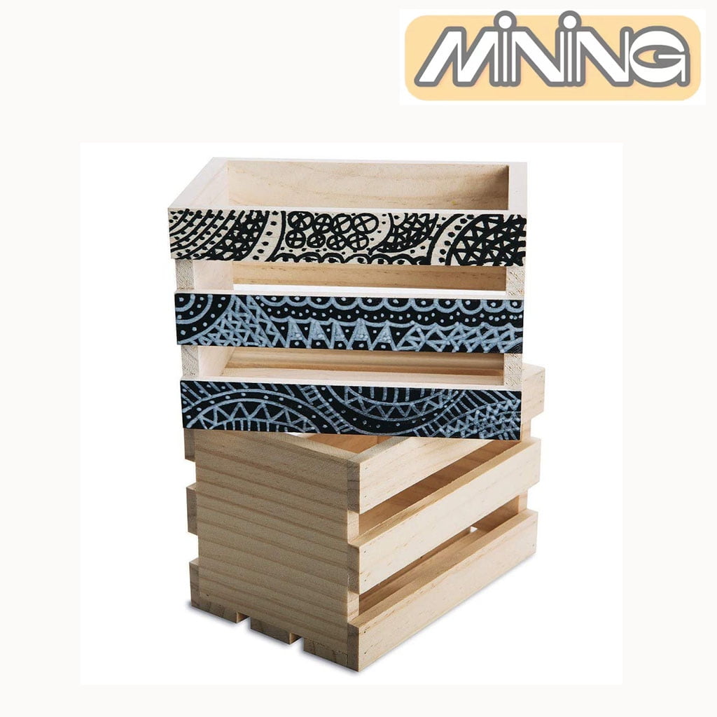 Small Wood Crates (Pack of 6) As is shown in